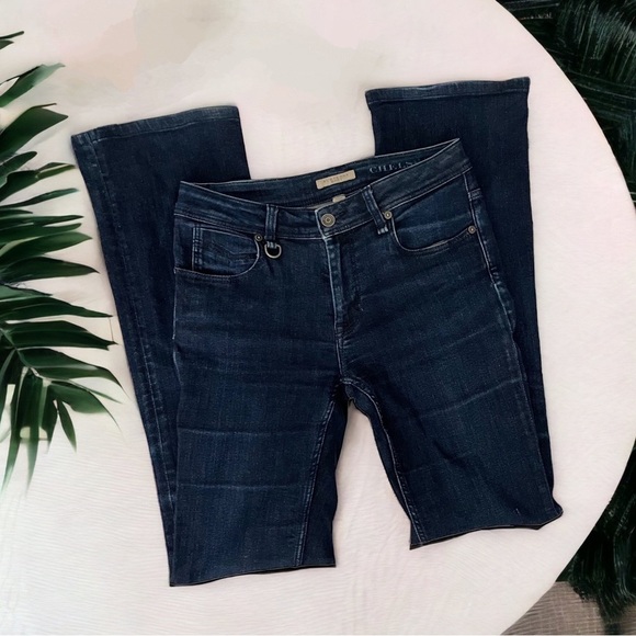 Burberry Brit Chelsea Dark Denim Bootcut Jeans Midrise sz 28 31.5” inseam - Picture 1 of 14